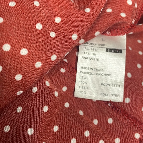 Elodie Red and White Polka Dot Blouse (Corset closed back) - Picture 8 of 9